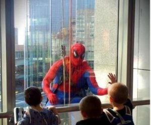 Window Cleaners at a children’s hospital