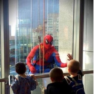 Window Cleaners at a children’s hospital